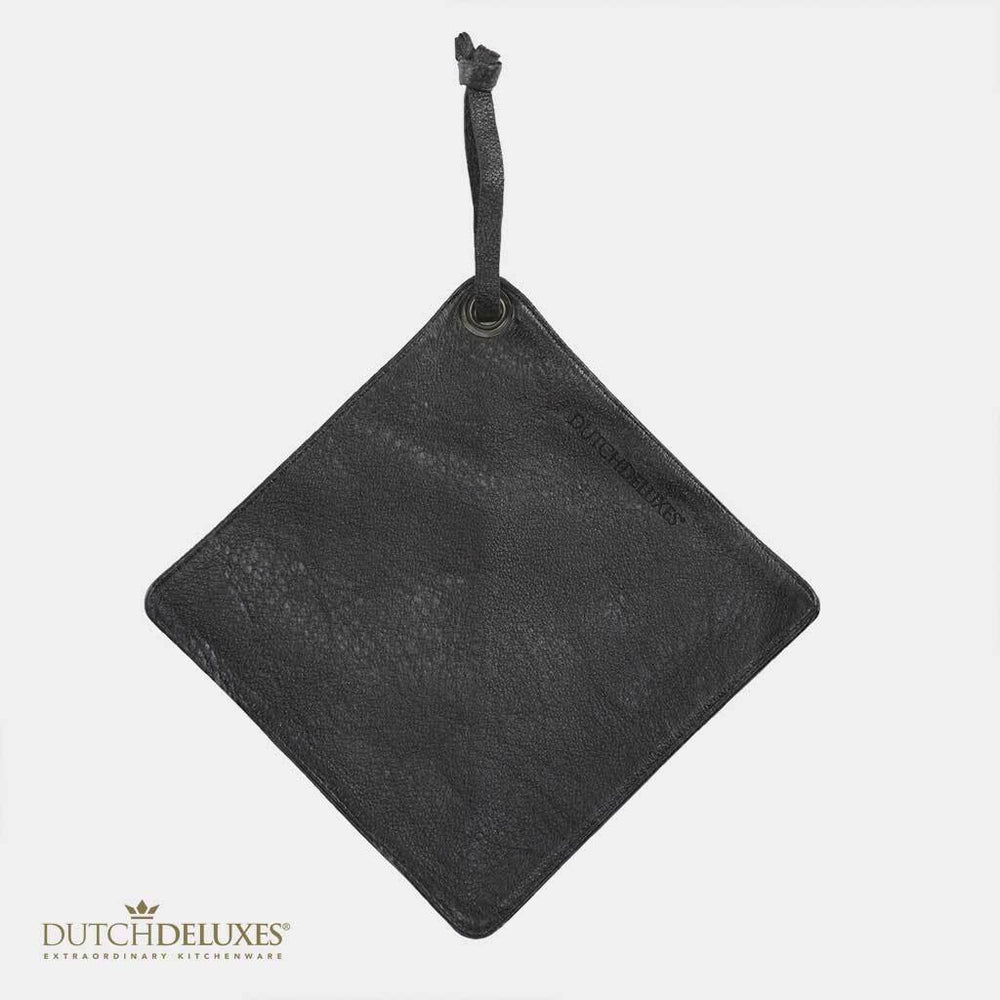 Potholder, Leather, 20x20cm - Vintage Grey