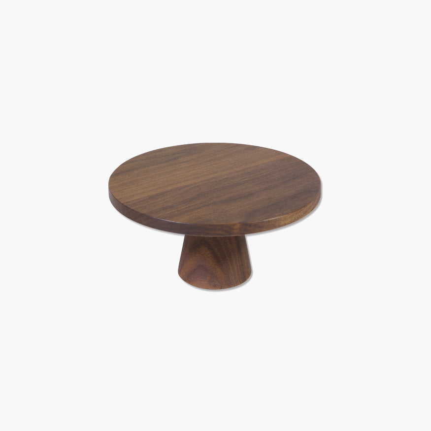 Food Stand, Small - Waxed Walnut