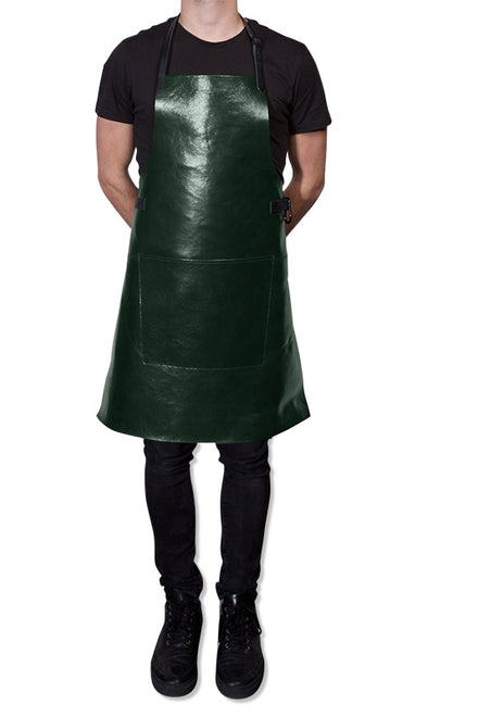 Apron | Metallic Green/Black bbq style