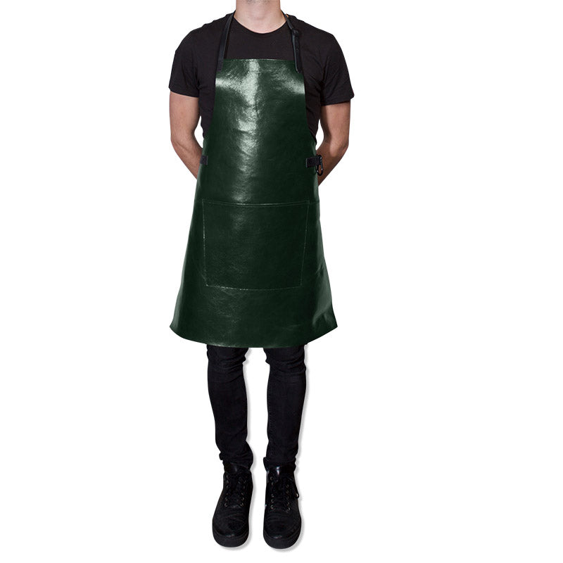 Apron | Metallic Green/Black bbq style