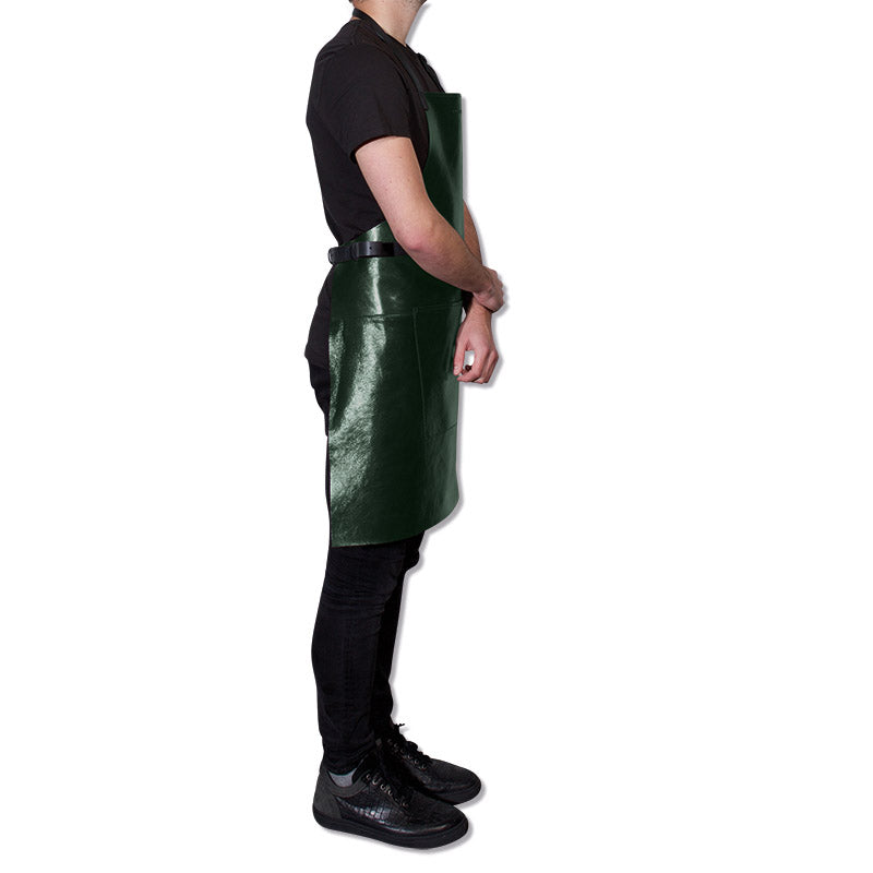 Apron | Metallic Green/Black bbq style