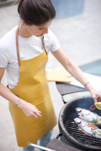 Apron | Yellow Ochre/Cognac bbq style