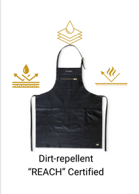 Dutchdeluxes - Barbecue apron - Leather - Unique - Handmade - Heat resistant