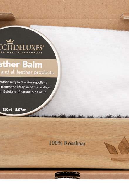 Leather Maintenance - Complete Set (150ml balm+horsehair brush+cotton cloth)