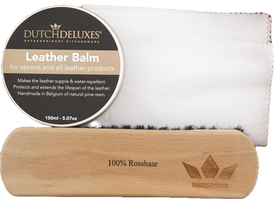 Leather Maintenance - Complete Set (150ml balm+horsehair brush+cotton cloth)