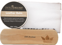 Leather Maintenance - Complete Set (150ml balm+horsehair brush+cotton cloth)