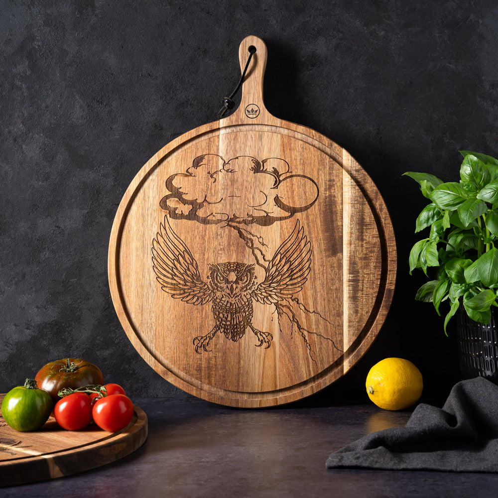 Dutchdeluxes Tattoo boards acacia Air- Cutting board - Serving board - Medium