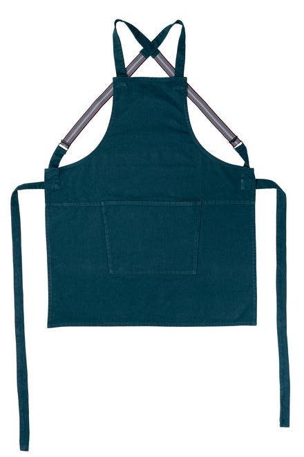 Dutchdeluxes - Handcrafted - Hospitality - Kitchen apron - Suspender Canvas - Easy wear - Forest Green