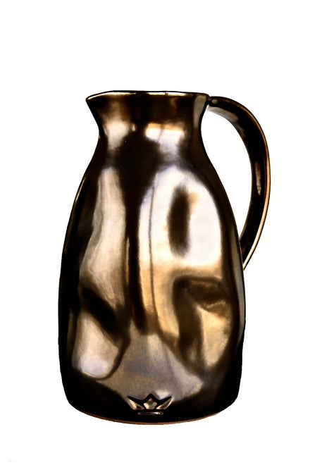 Dutchdeluxes - Luxury - Earthenware - Carafe - Ceramic - Handmade - Anti-drip - Platinum Gold