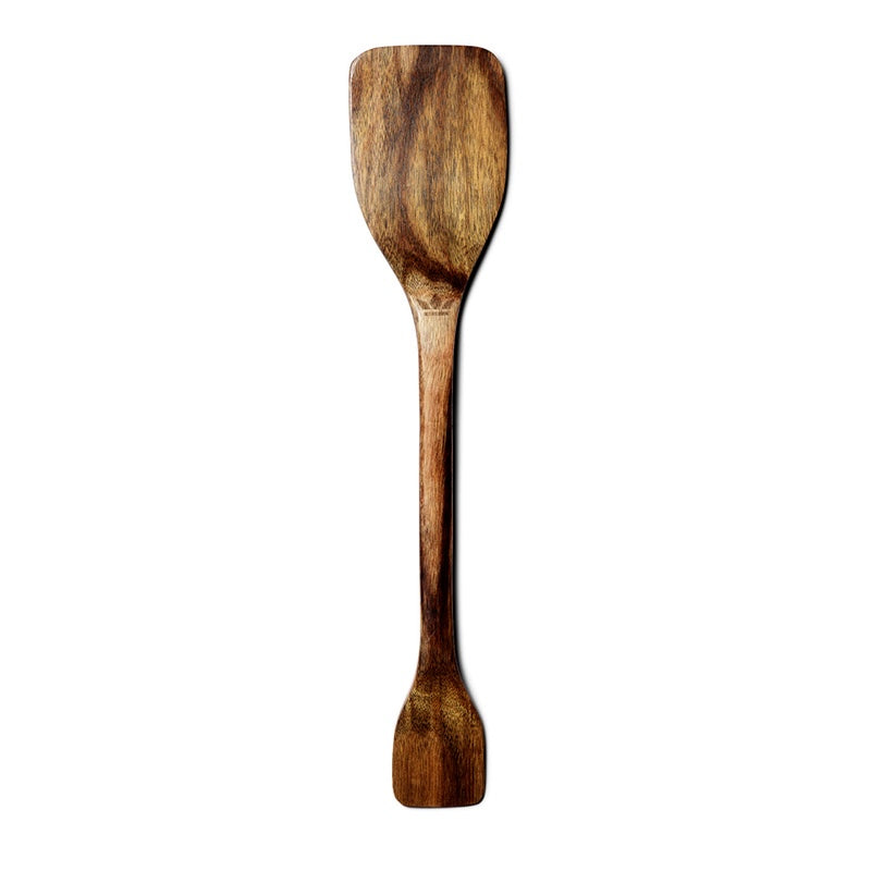 Dutchdeluxes - Luxury acacia - Cooking utensil - Spatula with tasting spoon - Brown